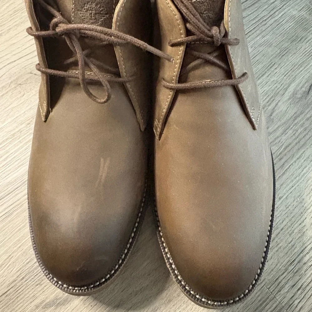 Dockers Nigel Leather Chukka Boots Mens 10 Brown Business Casual Comfort NEW